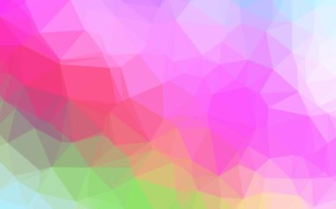 Açık Çokrenkli, Gökkuşağı vektörü soyut mozaik arkaplan.