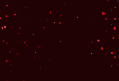 Dairesel şekilli açık kırmızı vektör düzeni. Doğa tarzında renkli baloncuklu soyut illüstrasyon. İş reklamları için tasarım.