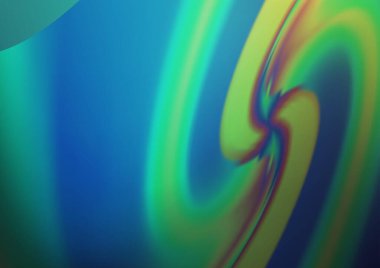 Açık Mavi, lav şekilli yeşil vektör şablonu.