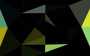 Koyu Mavi, Sarı vektör soyut mozaik arkaplan.