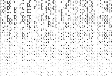 Açık gümüş, küreli gri vektör deseni. Bulanık dekoratif tasarım baloncuklu soyut tarzda. Güzel web siteleri için desen.