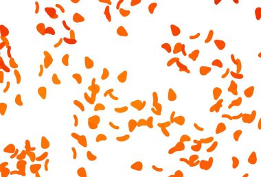 Rastgele şekilli açık turuncu vektör dokusu. Renkli rastgele şekillerle modern soyut illüstrasyon. Bir cep telefonu için arka plan.