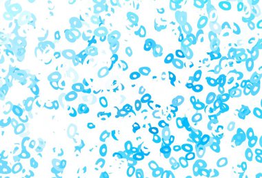 Açık mavi, daire şekilli yeşil vektör düzeni. Renkli su damlaları olan modern soyut çizimler. Güzel web siteleri için desen.