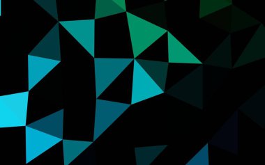 Soyut geometrik renkli vektör üçgen deseni