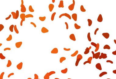 Rastgele şekilli açık turuncu vektör dokusu. Rastgele şekillerle soyut tarzda dekoratif tasarım. Bir cep telefonu için arka plan.