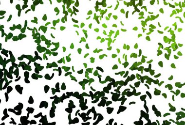 Açık yeşil, rastgele şekilli kırmızı vektör dokusu. Rastgele şekillerle soyut tarzda dekoratif tasarım. Web siteniz için basit tasarım.