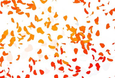 Karmaşık şekilli hafif turuncu vektör deseni. Soyut tarzda rengarenk gradyan şekilleri olan bir resim. Web siteniz için basit tasarım.