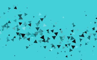 Kristallerle, üçgenlerle hafif BLUE vektör şablonu.