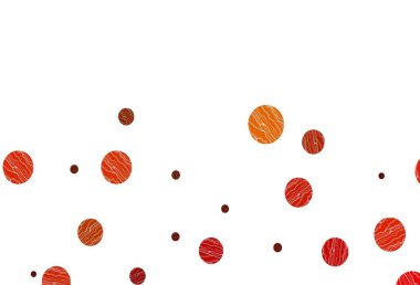Açık turuncu arkaplan ve noktalar. Bulanık dekoratif tasarım baloncuklu soyut tarzda. Posterler, afişler için tasarım.