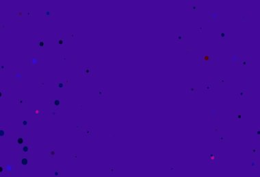 Açık mavi, daireli kırmızı vektör şablonu. Bulanık dekoratif tasarım baloncuklu soyut tarzda. Suyun deseni, yağmur damlaları.