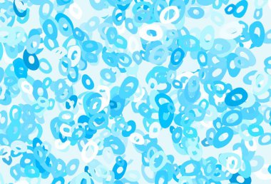 Disklerle hafif BLUE vektör dokusu. Parlak renkli soyut çemberlerin olduğu bir resim. İş reklamları için tasarım.