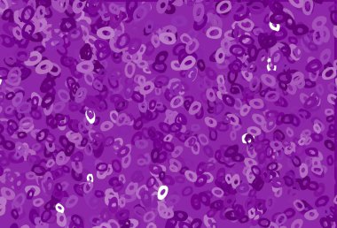 Küreli açık mor vektör deseni. Doğa tarzında bulanık halkaları olan güzel renkli çizimler. Posterler, afişler için tasarım.