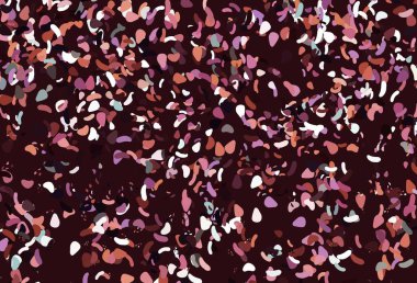 Açık pembe, rastgele şekilli sarı vektör dokusu. Soyut gradyan şekilli basit renkli çizimler. Web siteniz için basit tasarım.