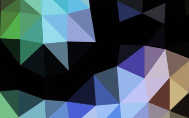 Açık Çokrenkli, Gökkuşağı vektör çokgeni soyut arkaplan.