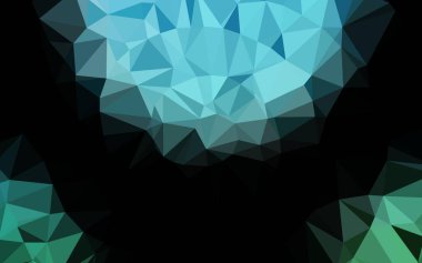 Hafif BLUE vektörü soyut çokgen kapağı.