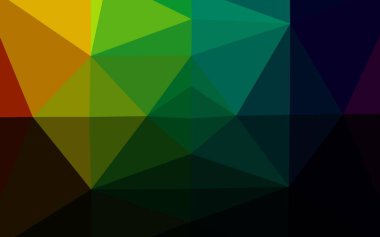 Soyut geometrik renkli vektör üçgen deseni