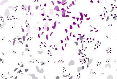 Rastgele şekilli açık mor vektör dokusu. Rastgele şekillerle soyut tarzda dekoratif tasarım. Duvar kağıtları için zarif tasarım.