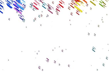 Açık Çokrenkli, düz çizgili Gökkuşağı vektör düzeni. Renkli çubuklarla gösterişli soyut çizimler. İş broşürleri, broşürler için desen.