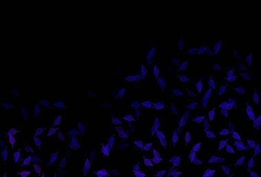 Koyu mor vektör karalama arkaplanı. Doğal yaprağı olan zarif, parlak bir illüstrasyon. İş tasarımınız için yepyeni bir tarz.