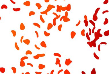 Rastgele şekilli açık turuncu vektör dokusu. Rastgele şekillerle soyut tarzda dekoratif tasarım. Duvar kağıtları için zarif tasarım.