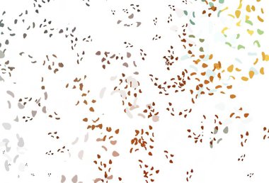 Karmaşık şekilli açık turuncu vektör deseni. Renkli rastgele şekillerle modern soyut illüstrasyon. Kartvizitiniz için modern tasarım.