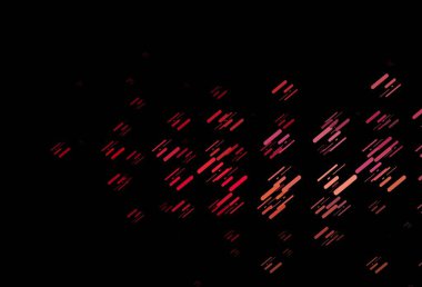 Koyu kırmızı, dar çizgileri olan sarı vektör deseni. Dar çizgileri olan parlak renkli çizimler. TV reklamları için arkaplan.