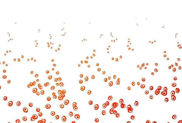 Светло Оранжевый Векторный Отрезок Точками Красивая Цветная Иллюстрация Размытыми Кругами — стоковый вектор