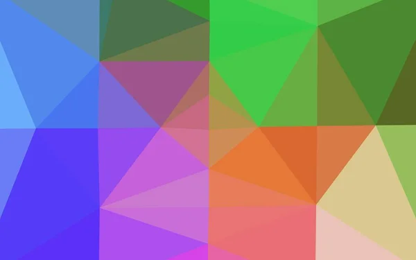 Leicht Multicolor Rainbow Vektor Low Poly Textur — Stockvektor