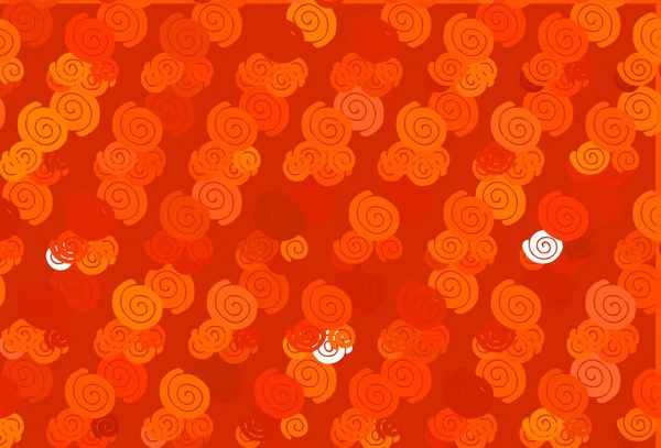 Fond Vectoriel Orange Clair Avec Des Formes Liquides Échantillon Géométrique — Image vectorielle