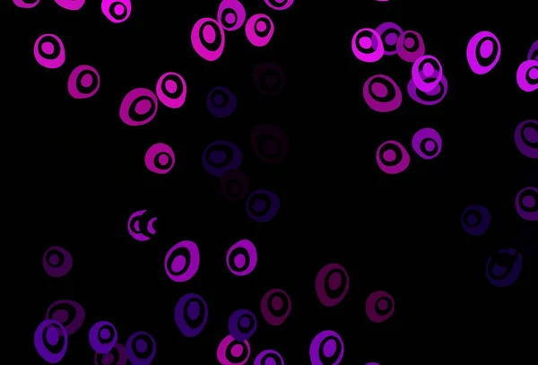 Темно Розовая Синяя Векторная Текстура Дисками Размытый Декоративный Дизайн Абстрактном — стоковый вектор