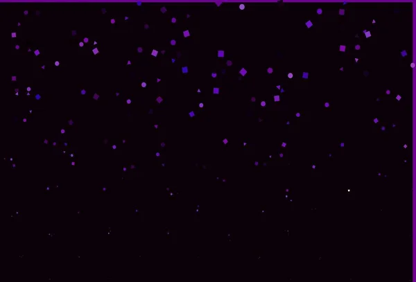 Світло Фіолетовий Векторний Фон Трикутниками Колами Кубами Абстрактна Градієнтна Ілюстрація — стоковий вектор