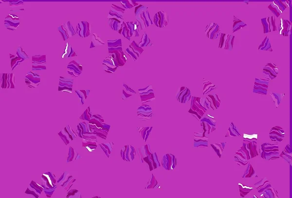 Luz Fondo Vector Púrpura Con Triángulos Círculos Cubos Ilustración Con — Archivo Imágenes Vectoriales