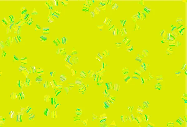 Verde Claro Plantilla Vector Amarillo Con Cristales Círculos Cuadrados Gradiente — Archivo Imágenes Vectoriales