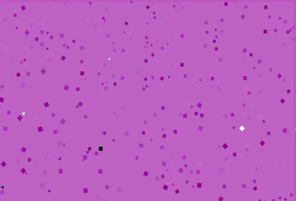 Светло Фиолетовый Вектор Искушают Кристаллами Кругами Скворечниками Абстрактная Иллюстрация Красочными — стоковый вектор