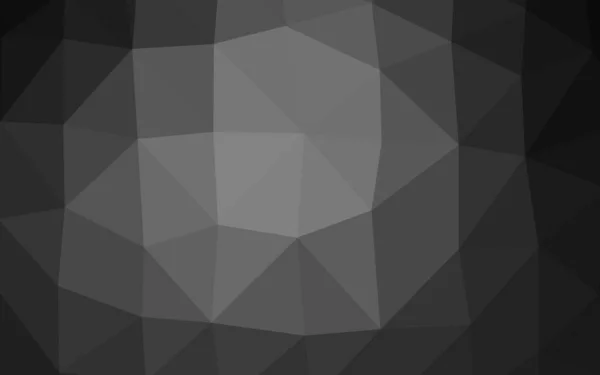 Dark Silver Grey Vector Polygon Abstrakcyjne Tło — Wektor stockowy