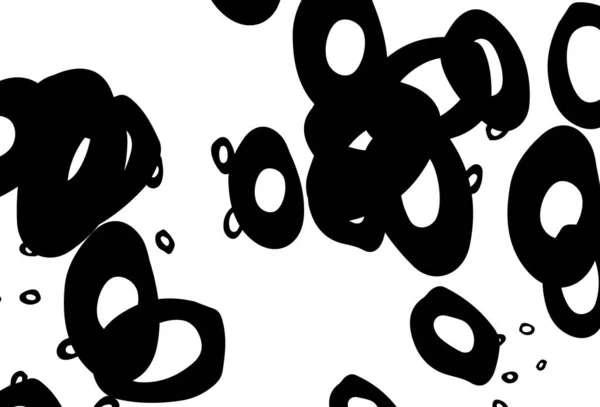 带有圆点的黑白矢量背景 采用带气泡的抽象风格的模糊装饰设计 横幅的设计 — 图库矢量图片
