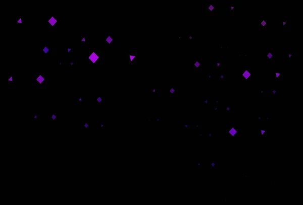 Темно Фиолетовый Векторный Фон Треугольниками Кругами Кубиками Абстрактная Иллюстрация Красочными — стоковый вектор
