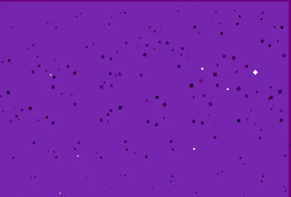 Layout Vetor Roxo Claro Com Círculos Linhas Retângulos Glitter Ilustração — Vetor de Stock