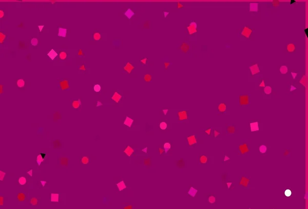 Lichtpaarse Roze Vectorhoes Veelhoekige Stijl Met Cirkels Glitter Abstracte Illustratie — Stockvector