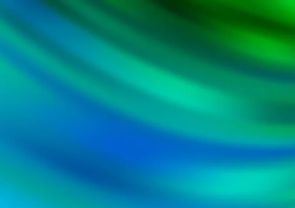 Lichtblauw Groene Vector Wazig Heldere Achtergrond — Stockvector