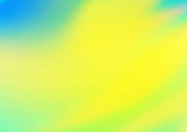 浅蓝色 黄色矢量抽象模糊模板 — 图库矢量图片
