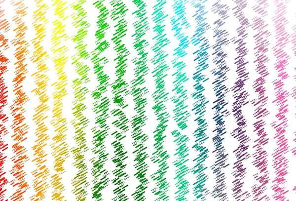 Light Multicolor Rainbow Vector Pattern Narrow Lines Modern Geometrical Abstract — Stock Vector