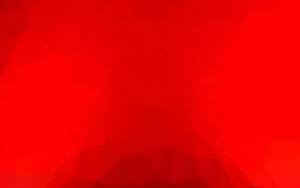 Luz Rojo Vector Abstracto Cubierta Poligonal — Vector de stock