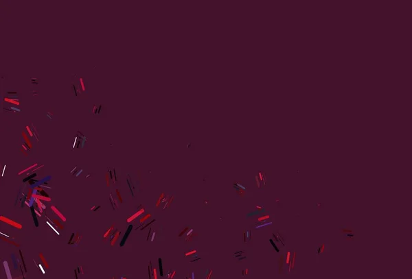 暗い赤色の背景の混沌とした爆発の3Dレンダリング — ストックベクタ