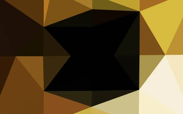 Amarelo Escuro Vetor Laranja Fundo Mosaico Abstrato — Vetor de Stock
