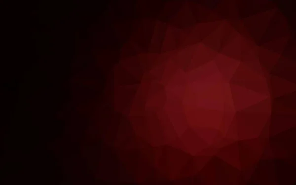 Vector Rojo Oscuro Brillante Patrón Triangular — Vector de stock