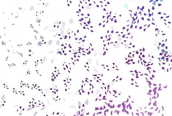 Світло Фіолетова Векторна Текстура Випадковими Формами Проста Барвиста Ілюстрація Абстрактними — стоковий вектор