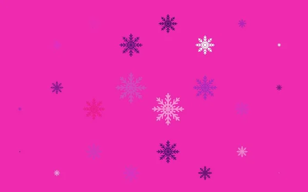 Abstracte Vectorachtergrond Met Kerstsneeuwvlokken Glitter Abstracte Illustratie Met Ijskristallen Het — Stockvector