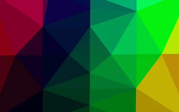 Abstract Geometrisch Kleurrijk Vector Driehoekig Patroon — Stockvector