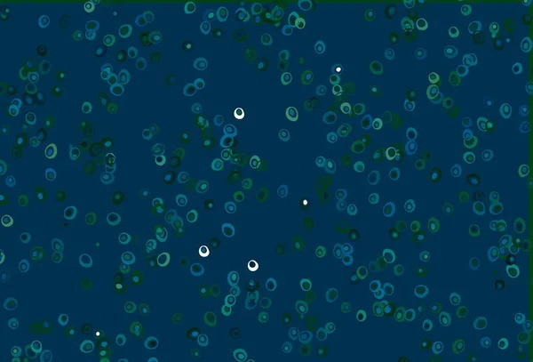 Azul Claro Textura Vetorial Verde Com Discos Ilustração Abstrata Moderna — Vetor de Stock